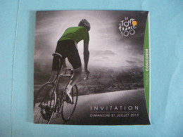 PARIS Invitation Arrivée Tour De France 21 Juillet 2013 (4 Photos) Voir Description - Ciclismo