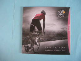 PARIS Invitation Arrivée Tour De France 21 Juillet 2013 (4 Photos) Voir Description - Cycling