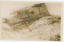 Allemande Carte Photo 6-8 / Battle Chemin Des Dames Juvincourt-et-Damary Tankschlacht Schneider 170IR/52.ID WWI Eugen - Other & Unclassified