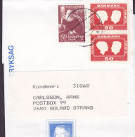 Denmark ØRSTED Frimærker (Stamp Dealer) TRYKSAG Korsbånd Wrapper Bande Journal HVIDOVRE 1983 SOLRØD STRAND (Cz. Slania) - Lettres & Documents