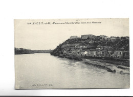 CPA DPT 82 VALENCE , PANORAMA D AUVILLAR ET LES BORDS DE LA GARONNE - Valence