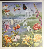 Grenada Grenadines 1996 Flowers Butterflies Sheetlet MNH - Other & Unclassified