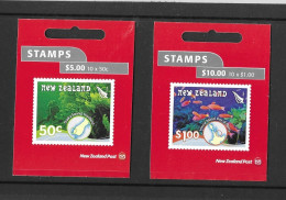 New Zealand 2008 S/A Underwater Reefs SB140/1 Booklets - Postzegelboekjes