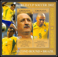 81223b Grenada Grenade MI N°694 Brazil Brésil Ronaldo World Cup Coupe Du Monde Japan Korea 2002 ** MNH Football Soccer - 2002 – Corea Del Sud / Giappone