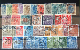 Danmark Danemark Danish - Batch Of 40 Stamps Used - Sammlungen
