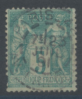 Lot N°83330   N°75, Oblitéré Cachet à Date De PARIS_42 "AV.FRIEDLAND" - 1876-1898 Sage (Type II)