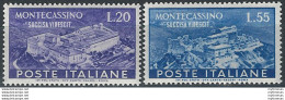 1951 Italia Abbazia Di Montecassino MNH Sass. N. 664/65 - 1946-60: Neufs