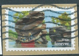 VEREINIGTE STAATEN ETATS UNIS USA 2020 ENJOY THE GREAT OUTDOORS: CANOEING F USED ON PAPER SN 5476 MI 5714 YT 5323 - Used Stamps