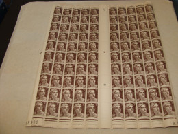 N° 715 En Feuille  De  100 Timbres Entières Neuves - Feuilles Complètes