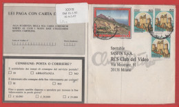 ITALIA - Storia Postale Repubblica - 1992 - 600 Turismo 19ª Emissione; Pantelleria + 3x 50 Serie Castelli; Rocca Di Cala - 1991-00: Marcophilie