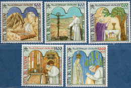 Vatican 2001 Papal Visits 5 Values MNH Mount Sinai, Mount Nabo, Jerusalem, Fatima - Cristianesimo