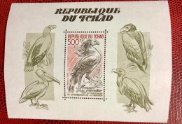 TCHAD 1985 AUDUBON Bloc 1v Neuf MNH ** MI BL 238 Pájaro Bird Pássaro Vogel Ucello Oiseau - Cigognes & échassiers