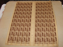 N° 715 En Feuille  De  100 Timbres Entières Neuves - Feuilles Complètes