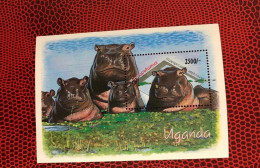 OUGANDA 1992 Bloc 1v Neuf MNH ** YT BF 165 Mamíferos Mammals Säugetiere Mammiferi Mammifère UGANDA - Andere & Zonder Classificatie