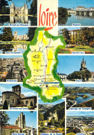 42 - Loire - Carte Géographique - Multivues - Andere & Zonder Classificatie