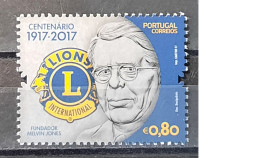 2017 - Portugal - MNH - 100 Years Of Services Of International Lions Club - 1 Stamp + Block Of 1 Sta - Neufs