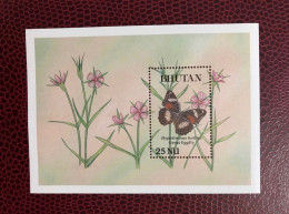 BHOUTAN 1990 1 Bloc Neuf MNH ** Mi BL Mariposa Butterfly Borboleta Schmetterling Farfalla BHUTAN - Papillons