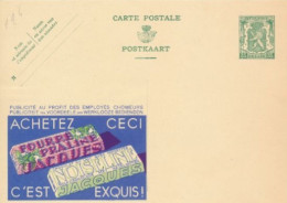 BELGIUM PPS 30C GREEN "SCEAU D'ETAT" SBEP 5 PUBLIBEL 196 CHOCOLAT JACQUES UNUSED - Werbepostkarten