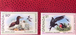 Grenada Grenadines 1979 Wild Birds 2 V Neuf ** MNH YT 881 882 Ucello Oiseau Bird Pájaro Vogel Aves Marine Wildlife - Gaviotas