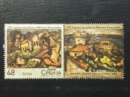 Stamp 3-15 - Serbia 2023 - VIGNETTE + Stamp - 125 Years Since The Birth Of Milan Konjović - Serbie