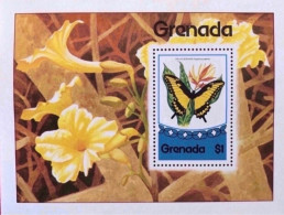 Grenada Grenadines 1975 1 Bloc Neuf ** YT BF 45 Farfalle Papillons Butterflies Mariposas Schmetterlinge - Schmetterlinge