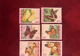 CAPE VERDE CAP VERT 1982 6v Neuf MNH ** Mi 467 /72 Farfalle Papillons Butterflies Mariposas Schmetterlinge CABO VERDE - Mariposas