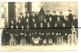 Carte Photo .CPA. Les Enfants De La Montagne . Le Mayet . Groupe De Muscisiens, Clic Fanfare - Fotografia