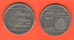 Aruba 1 Florin 2012 Steel+ Nickel Coin - Antillas