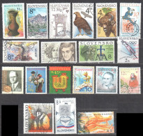 Slovakia 1993-2006 -mix Of 19v Different Stamps - Used - Oblitérés