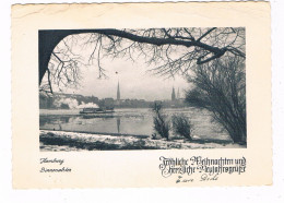 D-17171  HAMBURG : Binnenalster ( X-mas Postcard) - Andere & Zonder Classificatie
