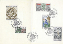 Postzegels > Europa > Frankrijk > 1945-.... > 1960-1969>kaart Met 5 Postzegels (17429) - Briefe U. Dokumente