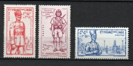 INDE 1941 .  Série N°s 123 à 125 .  Neufs * (MH) . - Nuovi