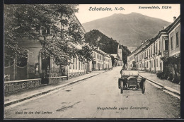 AK Schottwien, Hauptstrasse Gegen Semmering Mit Sonnwendstein  - Sonstige & Ohne Zuordnung