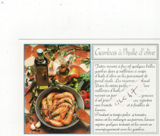 - Gambas à L'huile D'olive. - 7 Cartes Avec Recettes, Scannées - - Ricette Di Cucina