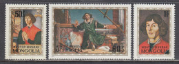 Mongolia 1973 - 500th Birthday Of Nikolaus Kopernikus, Mi-Nr. 774/76, MNH** - Mongolia