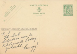 BELGIUM PPS 30C GREEN "SCEAU D'ETAT" SBEP 5 PUBLIBEL 208A KOLONIALE LOTERIJ UNUSED - Werbepostkarten