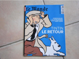 TINTIN LE RETOUR  LE MONDE - Tintin