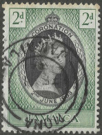 Jamaica. 1953 QEII Coronation. 2d Used. SG 153. M5047 - Jamaica (...-1961)