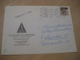 AACHEN 1969 To Munchen Cancel JACOBI Bookstore Bookshop Cover GERMANY - Lettres & Documents