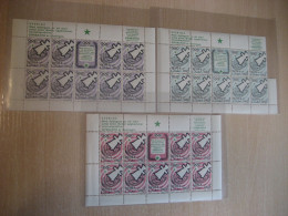SWEDEN Idiom ROMA 1960 Olympic Games Esperanto 3 Bloc 30 Poster Stamp Vignette ITALY Spain Label Olympics - Ete 1960: Rome