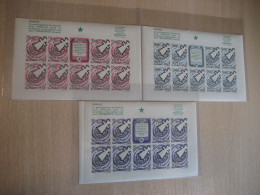 FRANCE Idiom ROMA 1960 Olympic Games Esperanto 3 Bloc 30 Imperforated Poster Stamp Vignette ITALY Spain Label Olympics - Verano 1960: Roma