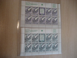 POLAND Idiom ROMA 1960 Olympic Games Esperanto 2 Bloc 20 Poster Stamp Vignette ITALY Spain Label Olympics - Ete 1960: Rome