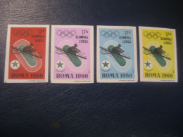 ROMA 1960 Rowing Aviron Olympic Games Olympics Esperanto 4 Imperforated Poster Stamp Vignette ITALY Spain Label - Remo