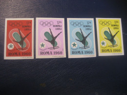 ROMA 1960 Gymnastics Gymnastique Olympic Games Olympics Esperanto 4 Imperforated Poster Stamp Vignette ITALY Spain Label - Ginnastica