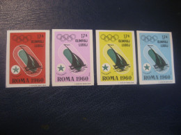 ROMA 1960 Sailing Voile Olympic Games Olympics Esperanto 4 Imperforated Poster Stamp Vignette ITALY Spain Label - Sailing