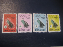 ROMA 1960 Sailing Voile Olympic Games Olympics Esperanto 4 Poster Stamp Vignette ITALY Spain Label - Zeilen