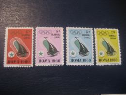 ROMA 1960 Sailing Voile Olympic Games Olympics Esperanto 4 Poster Stamp Vignette ITALY Spain Label - Vela