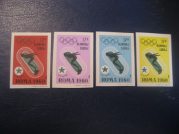 ROMA 1960 Swimming Natation Olympic Games Olympics Esperanto 4 Imperforated Poster Stamp Vignette ITALY Spain Label - Swimming