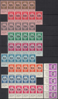 ISRAEL  191-201, 5erStreifen Mit Unterrand, Postfrisch **, Münzen; Wertangabe In Neuer Währung Schwarz Eingedruckt, 1960 - Unused Stamps (with Tabs)