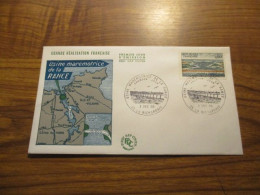 FDC - 1er Jour - France - 1966 - Usine Marémotrice De La Rance - 1960-1969